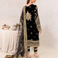 Embroidered Velvet 3-Piece Ready-to-Wear Suit