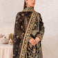 Embroidered Velvet 3-Piece Ready-to-Wear Suit
