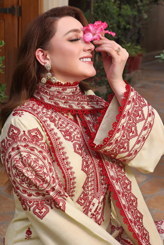 3 Piece Cambric Cotton With Monal Cotton Dupatta | Ready To Wear