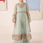 03 Piece Embroidered Chiffon Girls’ Suit with Embroidered Koti – Ready to Wear
