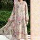03-Piece Embroidered Printed Lawn Suit With Chiffon Dupatta | Ready To Wear
