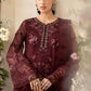 03-Piece Chiffon Suit With Chikankari Embroidery | Ready To Wear