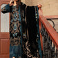 Luxury Heavy Embroidered Velvet 3-Piece Ready-to-Wear Suit