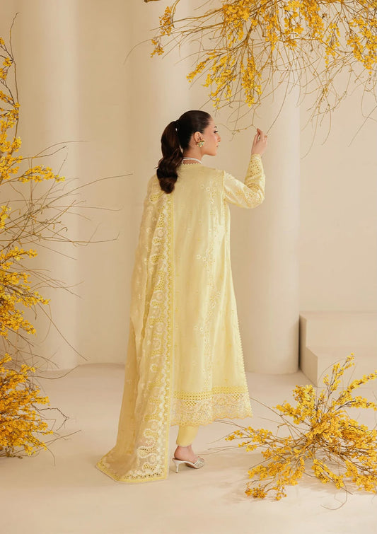 3 Piece Lawn Suit With Monal Dupatta | Ready To Wear