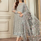 03-Piece Embroidered Net Suit | Ready To Wear