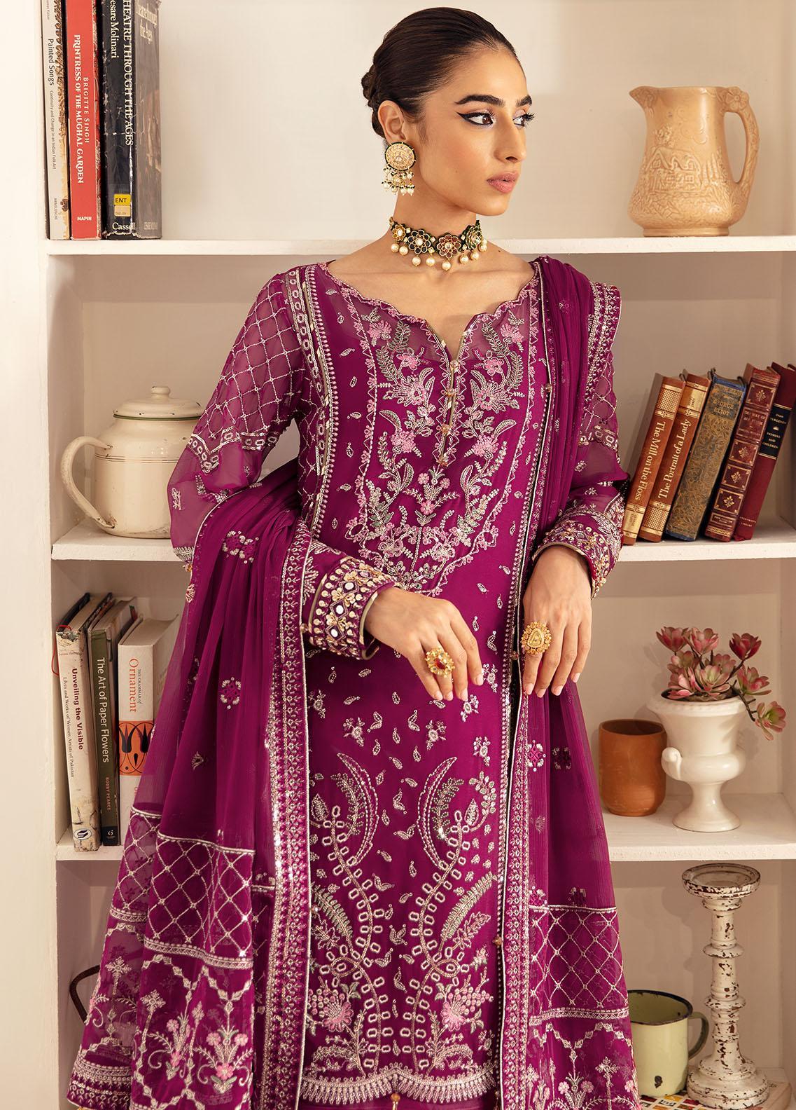 03-Piece Fully Embroidered Chiffon Suit | Ready To Wear