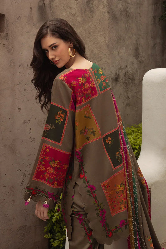 03-Piece Shamoze Silk Suit | Ready To Wear
