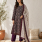 03 Piece  Printed Lawn Suit - Ready  To Wear