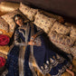 Royal Navy & Golden Glow – Luxury Embroidered Velvet Suit | Ready to Wear