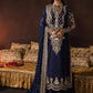 Royal Navy & Golden Glow – Luxury Embroidered Velvet Suit | Ready to Wear