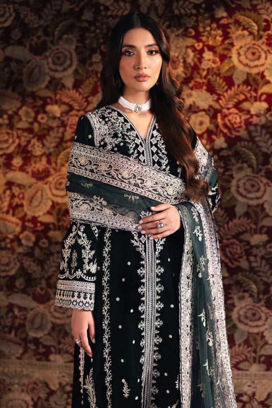 Luxury Velvet Embroidered Ready-to-Wear 3-Piece Suit