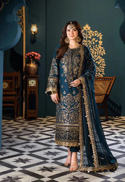03-Piece Chiffon Suit With Embroidery | Ready To Wear